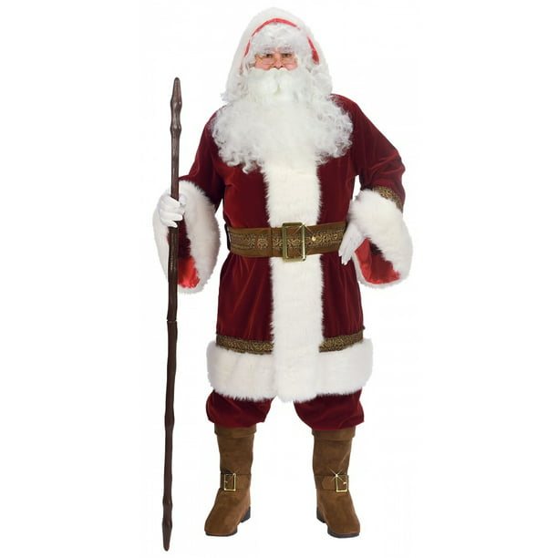Luxury Professional Santa Costume 8 piece with Standard or 3/4 Length Jacket